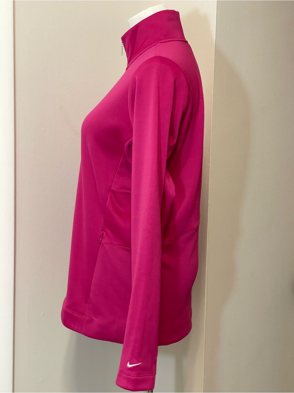 Nike Golf Tour Performance Women’s Therma-Fit Quarter-Zip Pink Pullover Size L - Picture 7 of 11